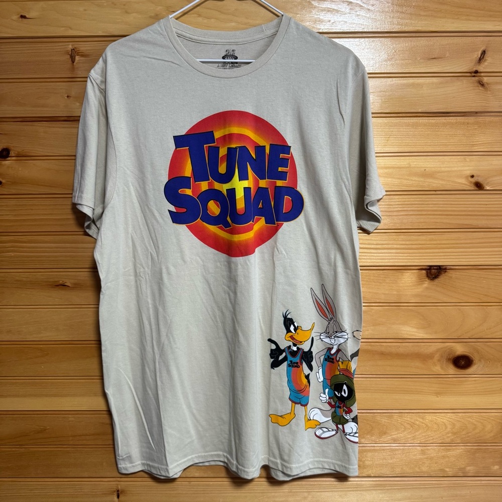 Space Jam Tune Squad Graphic T-Shirt - Cream Tan Large